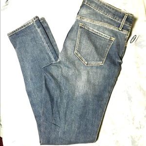 Old Navy Distressed Power Straight High Rise Jeans Tall 10